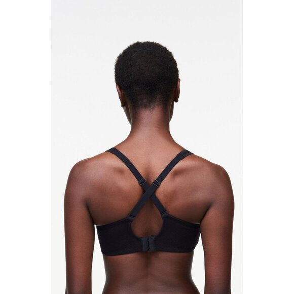 🆕CHANTELLE Everyday High Support Underwire Sports Bra 38DDDD Black #15M1 - Picture 3 of 11